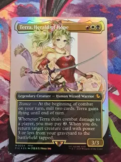 1x MTG Terra, Herald of Hope - Foil - Borderless Lp, English - Commander: - Image 1