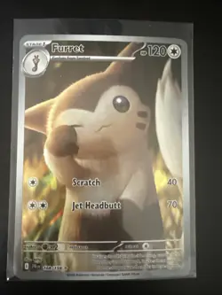 Pokemon TCG Furret Journey Together Illustration IR JTG 168/159 - Image 1