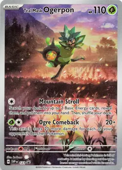Pokemon Teal Mask Ogerpon Promo SV: Scarlet & Violet Promo Cards #123 NM - Image 1