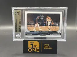 2023-24 Panini Instant # 1/2944 - BGS 10 - Victor Wembanyama RC / Joel Embiid - Image 1