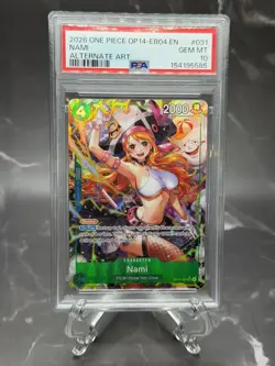 PSA 10 Nami (Alt Art) The Azure Sea's Seven EB04 OP14-031 EN One Piece B26 - Image 1