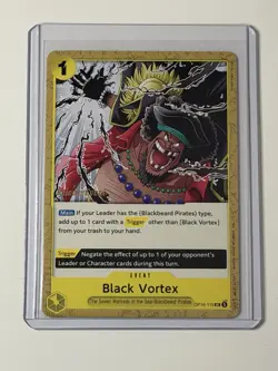 Black Vortex OP16-115 Release Event Stamp The Time Of Battle One Piece - Image 1