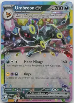Umbreon ex 060/131 Holo Double Rare Prismatic Evolutions Pokemon NM/M - Image 1