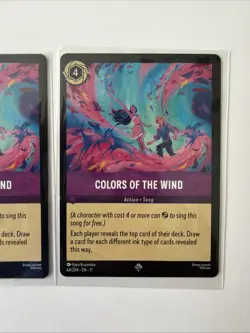 Colors of the Wind 64/204 Super Rare 2x Winterspell Disney Lorcana Set Of 2 NM - Image 4