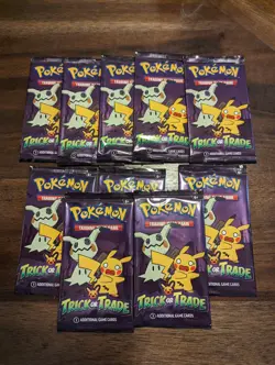 Pokemon TCG Trick or Trade BOOster Bundle Lot 10x Mini Packs 2023 Halloween Card - Image 1