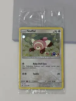 Pokemon Stufful Foil Card #110/147 Toys R Us Promo 2017 New Cello Sealed - Image 2