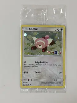 Pokemon Stufful Foil Card #110/147 Toys R Us Promo 2017 New Cello Sealed - Image 3
