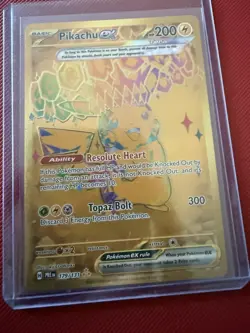 Pokemon TCG Pikachu EX Hyper Rare Card 179/131 Prismatic Evolutions - Image 1