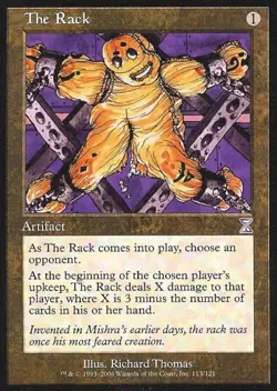 MTG English The Rack NM Foil Time Spiral Time Shifted - Image 1