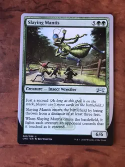 Slaying Mantis MTG Magic the Gathering Card NM Near Mint Unsanctioned UND - Image 1