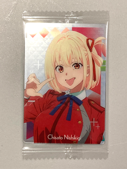 Chisato Nishikigi - V12 - Lycoris Recoil Plastic Wafer Card Japanese - Image 1