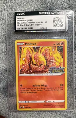 Moltres SWSH185 SWSH: Sword & Shield Promo Cards Holo - Image 1