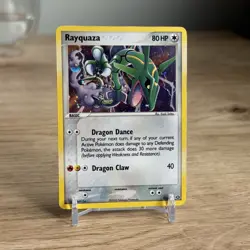 Rayquaza 9/106 Holo 2005 EX Emerald Pokemon Card Vintage English DMG - Image 1