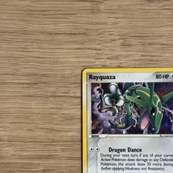 Rayquaza 9/106 Holo 2005 EX Emerald Pokemon Card Vintage English DMG - Image 5
