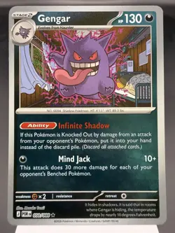 Gengar 050/088 - Reverse Holo Rare - Perfect Order Pokemon Card NM - Image 1