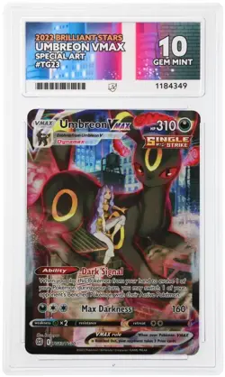 ACE 10 Umbreon VMAX TG23/TG30 Brilliant Stars Full Art Pokemon Card - Gem Mint - Image 1