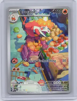 Crocalor 202/193 Illustration Rare Paldea Evolved Pokemon Holo Near Mint - Image 1