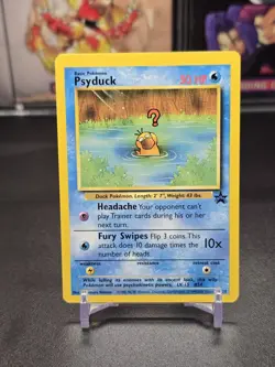 Pokemon Card TCG Vintage Psyduck 20 Black Star Promo WOTC Near Mint - Image 1
