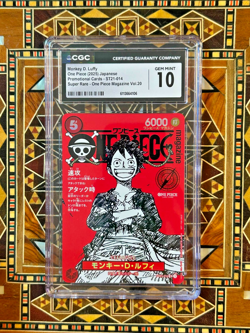 CGC 10 Monkey D Luffy ST21-014 ONE PIECE Magazine Promo 2025 Jump Japanese - Image 2