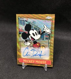 2026 Topps Disney Neon CHROME MICKEY MOUSE AUTO /50 GOLD WAVE SP No. MSA-CDI 📈 - Image 1