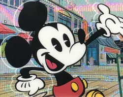 2026 Topps Disney Neon CHROME MICKEY MOUSE AUTO /50 GOLD WAVE SP No. MSA-CDI 📈 - Image 4