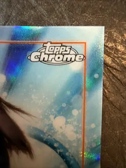 2026 Topps Chrome Disney Mitchie Torres Throwback Demi Lovato Orange #4/25 - Image 4