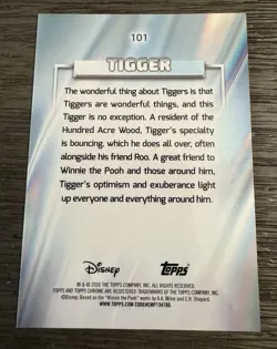 Topps Chrome Disney 2026 Tigger #17 Aqua Mini Diamond Refractor /199 - Image 3