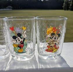 2000's McDonald Disney Mickey Mouse Glasses/ Tumblers Complete Set of 4 - Image 3