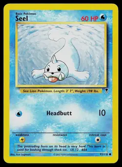 Pokemon Card Legendary Collection Seel 92/110 Common - Image 1