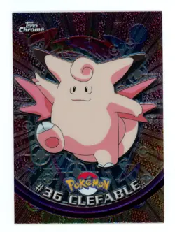 Pokemon Card - Clefable #36 - Topps Chrome - Image 1
