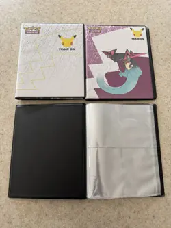 Pokemon TCG Binder Lot Of 3! With Some Pokemon 25th Anniversary Oversized Cards! - Image 3