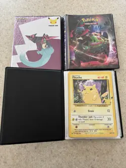 Pokemon TCG Binder Lot Of 3! With Some Pokemon 25th Anniversary Oversized Cards! - Image 5