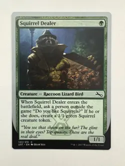 Squirrel Dealer MTG Magic the Gathering Card NM Near Mint UST - Image 1