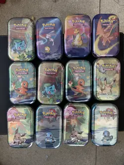 Pokemon TCG - Kanto Friends Kanto Power Mini Tins - New Factory Sealed x5 tins - Image 1