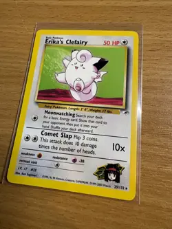 Pokemon TCG Erika's Clefairy 25/132 - English Gym Heroes Non Holo Card - Image 3