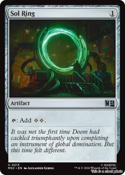 MTG Sol Ring Card #0213 Commander: Marvel Super Heroes NM Magic - Image 1