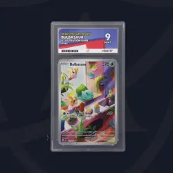 Pokemon TCG Bulbasaur Holo Card Stellar Crown Rare, Illustration, 143/142, Ace 9 - Image 1