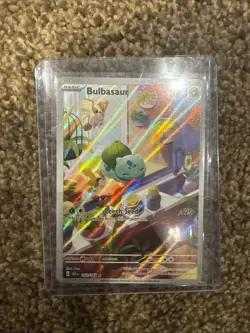 Pokemon TCG Bulbasaur Holo Card Illustration Stellar Crown Rare 143/142 - Image 3