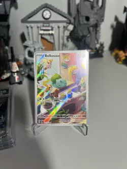 Pokemon TCG Bulbasaur Holo Card Illustration Stellar Crown Rare 143/142 - Image 1