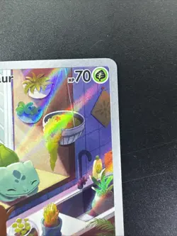 Pokemon TCG Bulbasaur Holo Card Illustration Stellar Crown Rare 143/142 GM-MT 10 - Image 2
