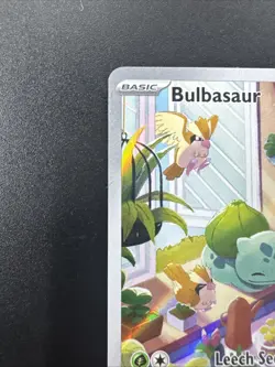 Pokemon TCG Bulbasaur Holo Card Illustration Stellar Crown Rare 143/142 GM-MT 10 - Image 3