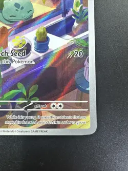 Pokemon TCG Bulbasaur Holo Card Illustration Stellar Crown Rare 143/142 GM-MT 10 - Image 5