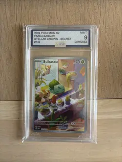 Pokemon TCG Bulbasaur Holo Card Illustration Stellar Crown Rare 143/142 - Image 1