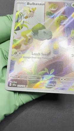 Pokemon TCG Bulbasaur Holo Card Illustration Stellar Crown Rare 143/142 - Image 2