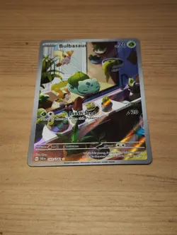 Pokemon TCG Bulbasaur Holo Card Illustration Stellar Crown Rare 143/142 - Image 1