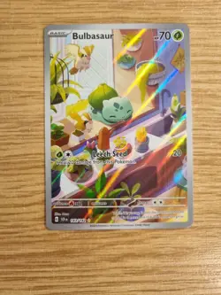 Pokemon TCG Bulbasaur Holo Card Illustration Stellar Crown Rare 143/142 - Image 2