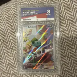Pokemon TCG Bulbasaur Holo Card Illustration Stellar Crown Rare 143/142 Ace 8 - Image 1