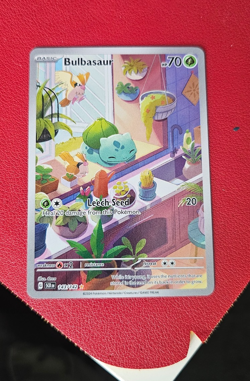 Pokemon TCG Bulbasaur Holo Card Illustration Stellar Crown Rare 143/142 English - Image 1