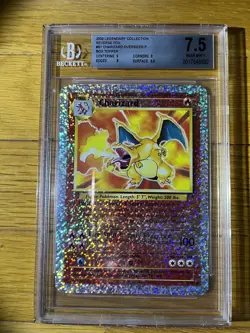 Charizard Reverse Holo Pokemon Legendary collection Boxtopper BGS 7.5 Graded - Image 2