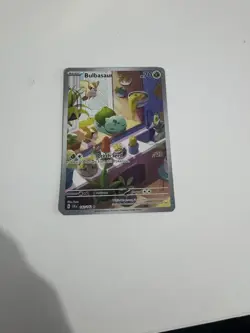 Pokemon TCG Bulbasaur Holo Card Illustration Stellar Crown Rare 143/142 - Image 1